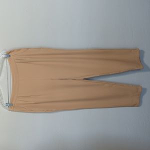 SHEIN Side Zip Tan Pants Brown Size XL